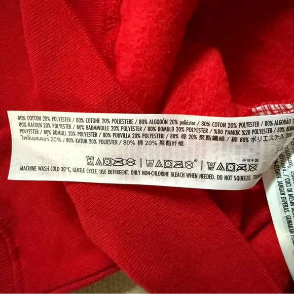 Disney Toy Story NWT Pizza Planet Red/white Spirit Jersey Zipper Hoodie Size XXL - Picture 5 of 9